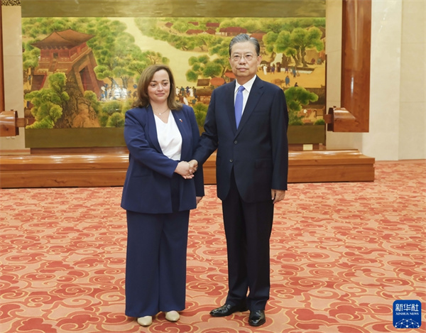 趙樂際會見阿根廷眾議長莫雷阿烏