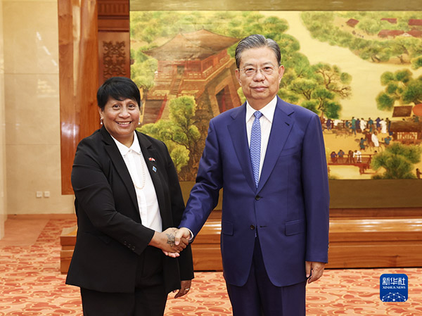 趙樂際同基里巴斯議長(zhǎng)里特舉行會(huì)談