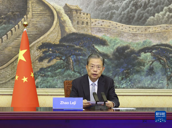 趙樂際同巴基斯坦國民議會議長阿什拉夫舉行會談